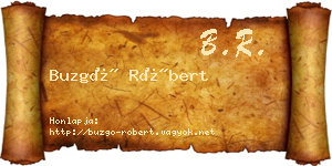 Buzgó Róbert névjegykártya